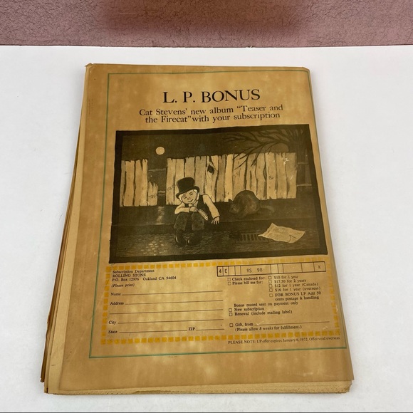 Vintage Rolling Stone Magazine Elvis Lyman Family December 23, 1971 Music - Picture 4 of 5